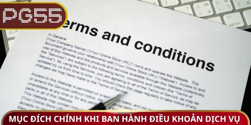 Mục đích chính khi ban hành điều khoản dịch vụ 2026